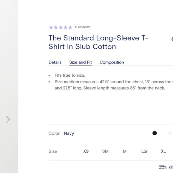 Alex Mill Navy Crew Neck Tee - Picture 7 of 7